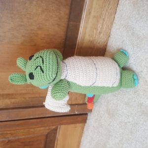 Pebble Hand Knitted Dinosaur Plush Animal
